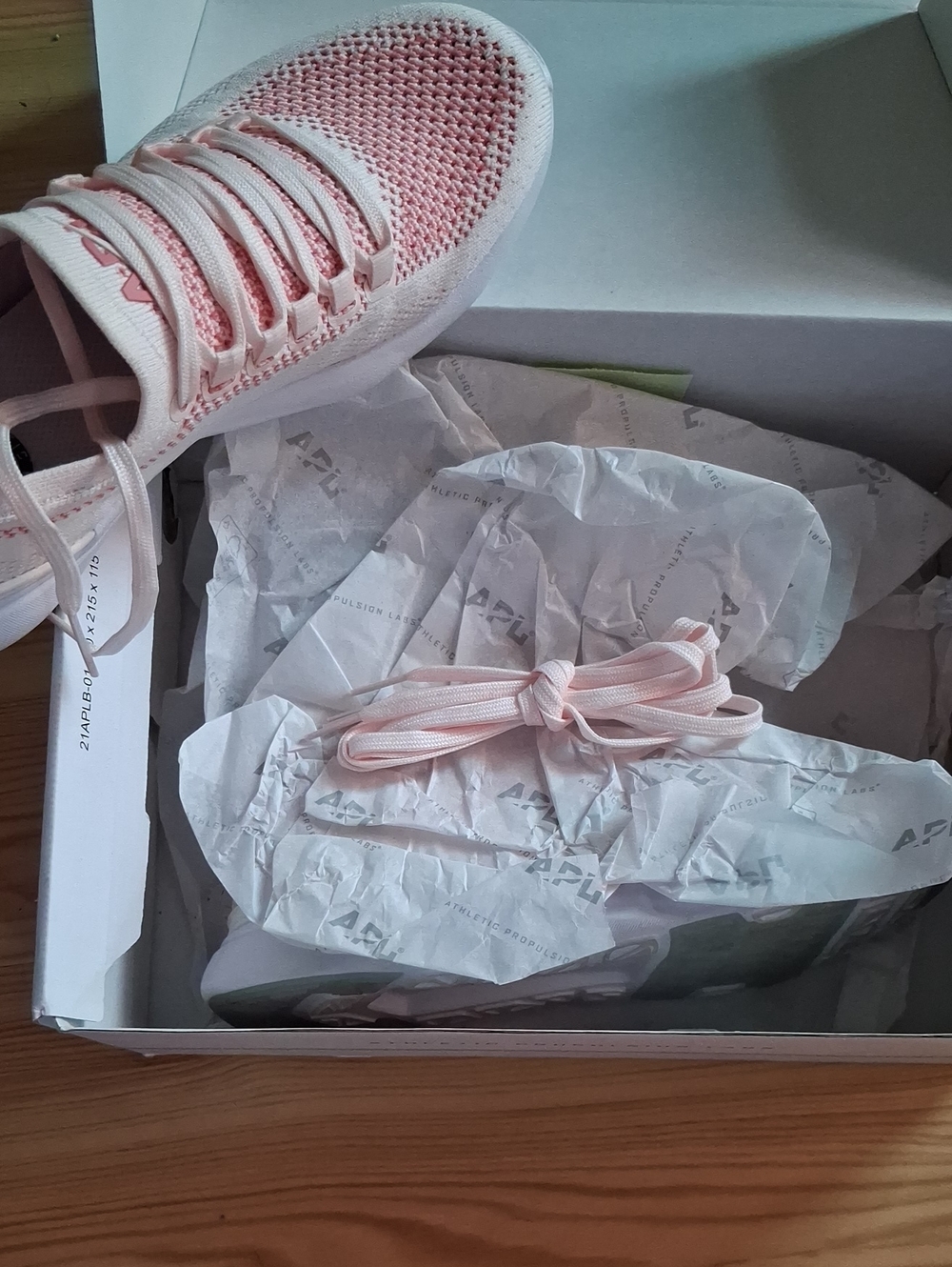 APL Women's Pink Knit Lace-Up Sneakers - Picture 8 of 8